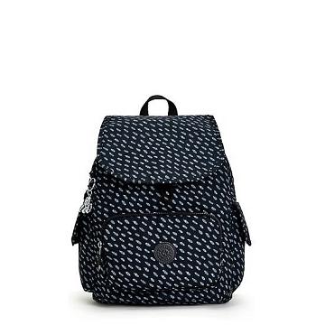 Kipling City Pack Small Printed Rugzak Zwart | BE 1516HA